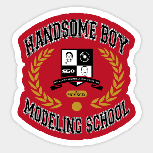 Handsome Boy Modeling School Sticker